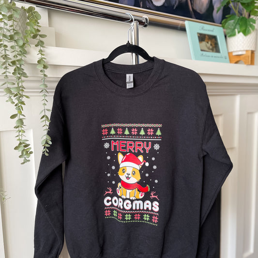 Merry Corgmas Sweater - Stock