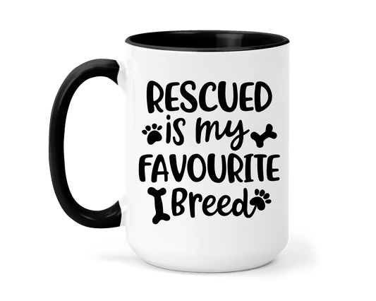 Rescued is My Favourite Breed Mug